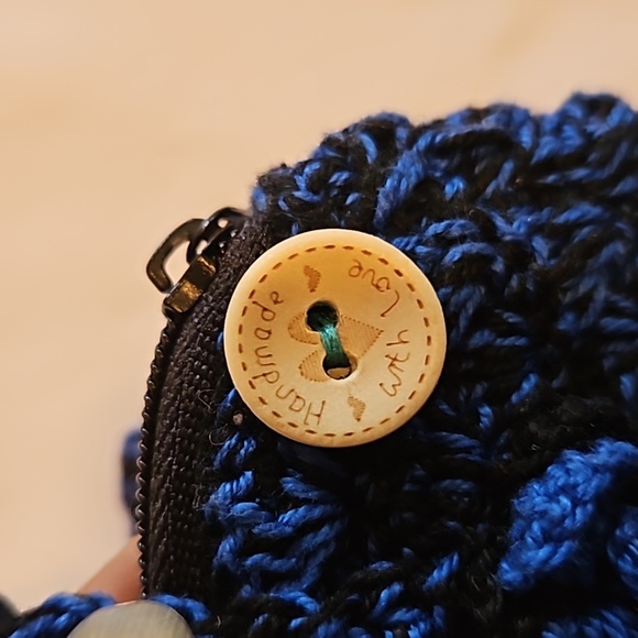 Handmade Kids Floral Crochet Mini Bag Handcrafted Boho Grannycore Vintage unique - Picture 12 of 17